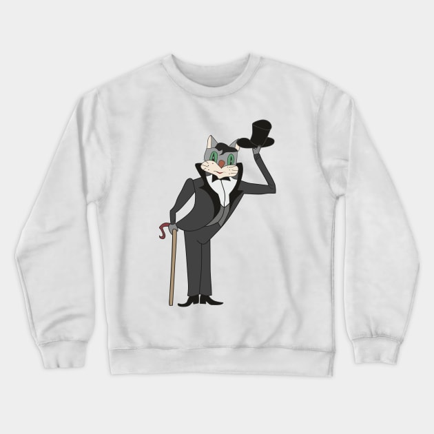 Mr. Cat Crewneck Sweatshirt by Alekvik